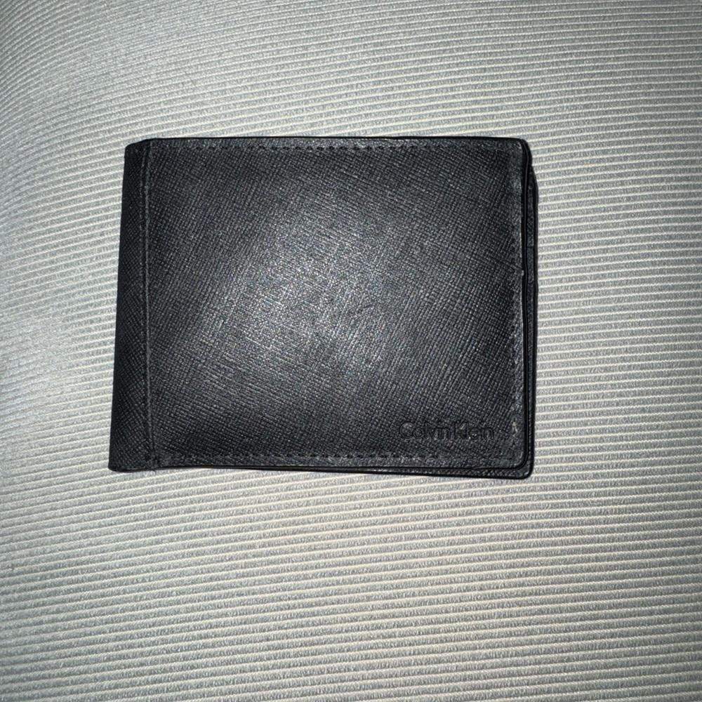 Calvin Klein Textured Black Leather Wallet